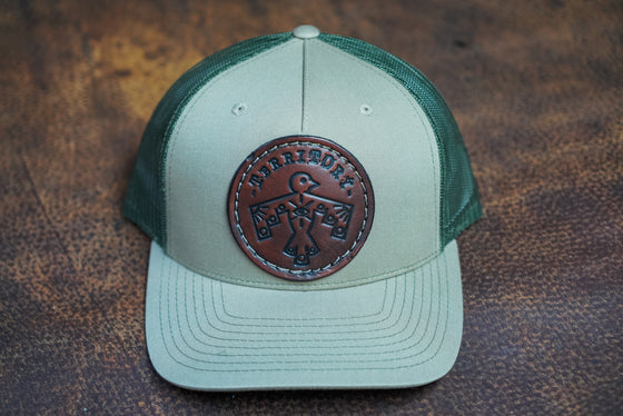 Curved Light Green/Dark Green Brown Patch